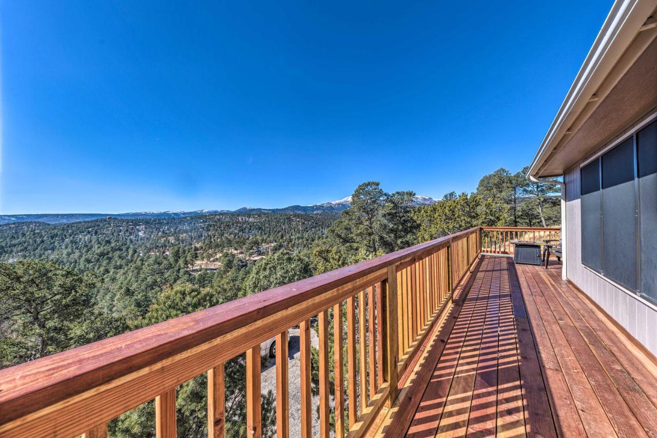 Mountains Majesty Cabin With Hot Tub And Mtn Views! Villa Ruidoso Eksteriør billede